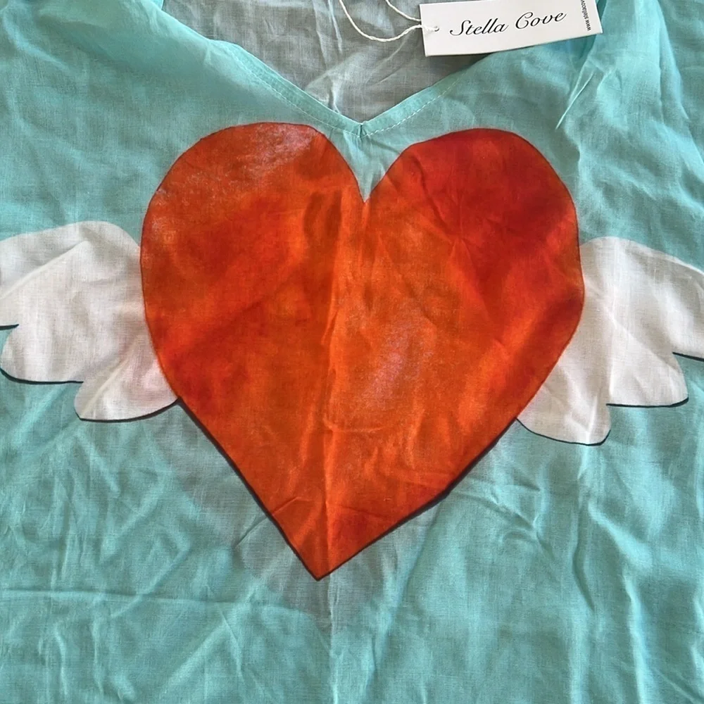 Stella cove winged heart beach poncho